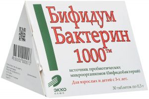 Бифидумбактерин  табл. 1000 №30 (БАД)