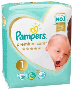 Памперс Premium Care р.1 (2-5 кг) №20