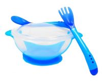 и9 Набор дет.посуды Бусинка (тарелка-конт на прис с лож,вилк изм. цвет)139