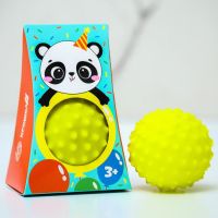 Мячик  развивающий массажный рельефный  Панда в коробке 4916705