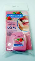 Зубная нить Dentorol 65м вощеная Клубника