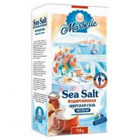 Соль Марбелл морская пищевая Йодированная мелкая 750,0 коробка