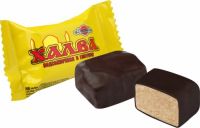 Халва Подсолнечная в шоколадной глазури на фруктозе 180,0 (конфеты) (017)