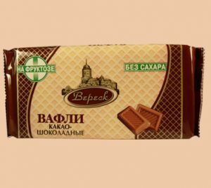 Вафли Вереск на фруктозе Какао-шоколадные 105,0