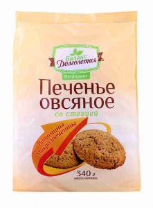 Печенье Петродиет Овсяное со стевией, вит. и микроэл. 340,0