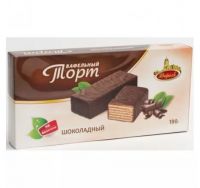 Торт Вереск вафельный б/сах  на фруктозе  Шоколадный порционный 190,0