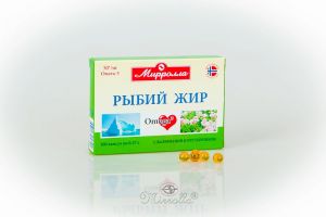 Рыбий жир Мирролла пищевой с валер. и пустырн. капс. 0,37 №100 БАД